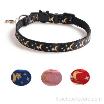 Eco Friendly Tissu de luxe Small Pet Cat Collar